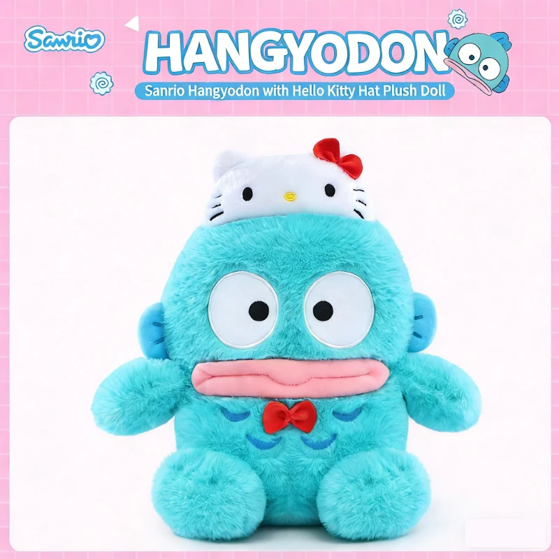

Оригинальные плюшевые игрушки-подвески Sanrio Hangyodon, маленькие мягкие куклы-фигурки Sayuri, супермягкие плюшевые игрушки, подарки на день рождения для девочек и мальчиков