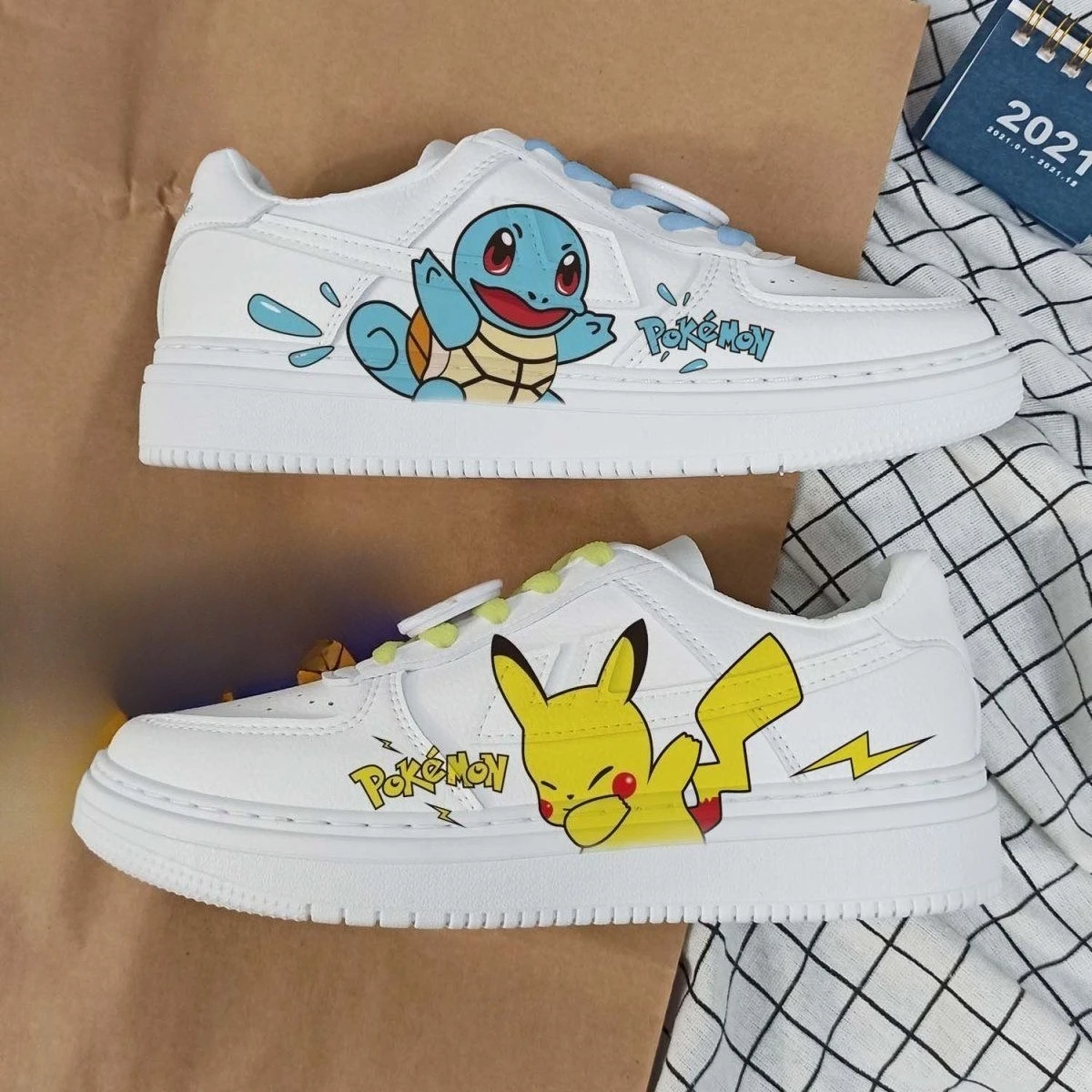 

New Original Woman Pokémon princess cute Casual shoes non-slip soft bottom Family Matching Shoes