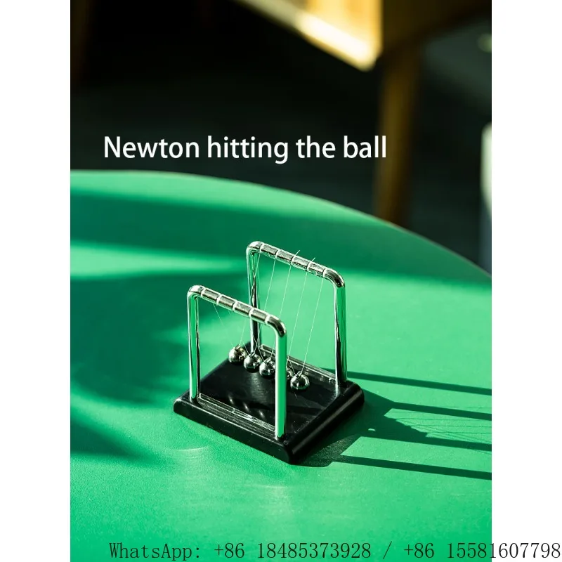 Newton Cradle Balance Balls Physics Pendulum Ornament Desk Decor Creative Home Decoration Science Toy Birthday Gift Craft view 5