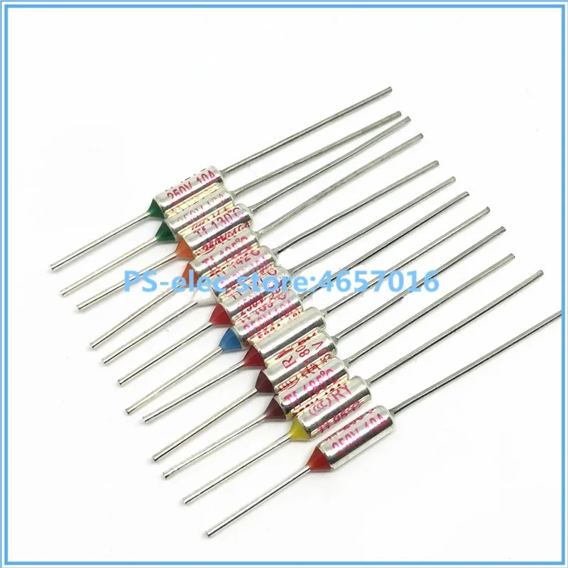 TF Thermal Fuse RY 10A 15A 250V Temperature 65C 85C 100C 105C 100C  120C 130C 152C 165C  172C 185C 192C 200C 216C 240C 280C 300C