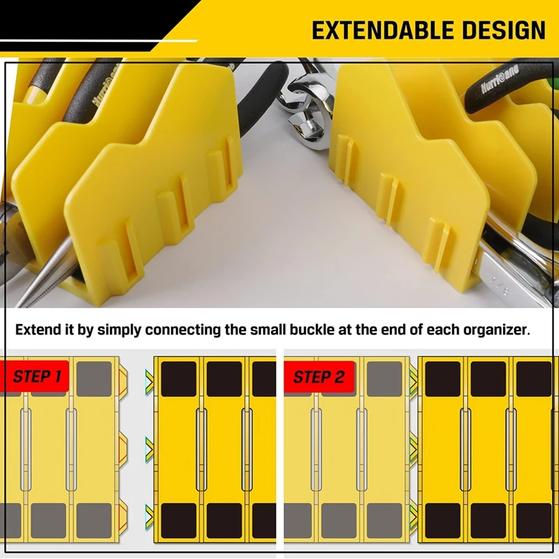 Plier Organizer Rack, 10-Slot Pliers Cutters Organizer Rack With Non-Slip Rubber Base, Keep Pliers Organized In Drawer