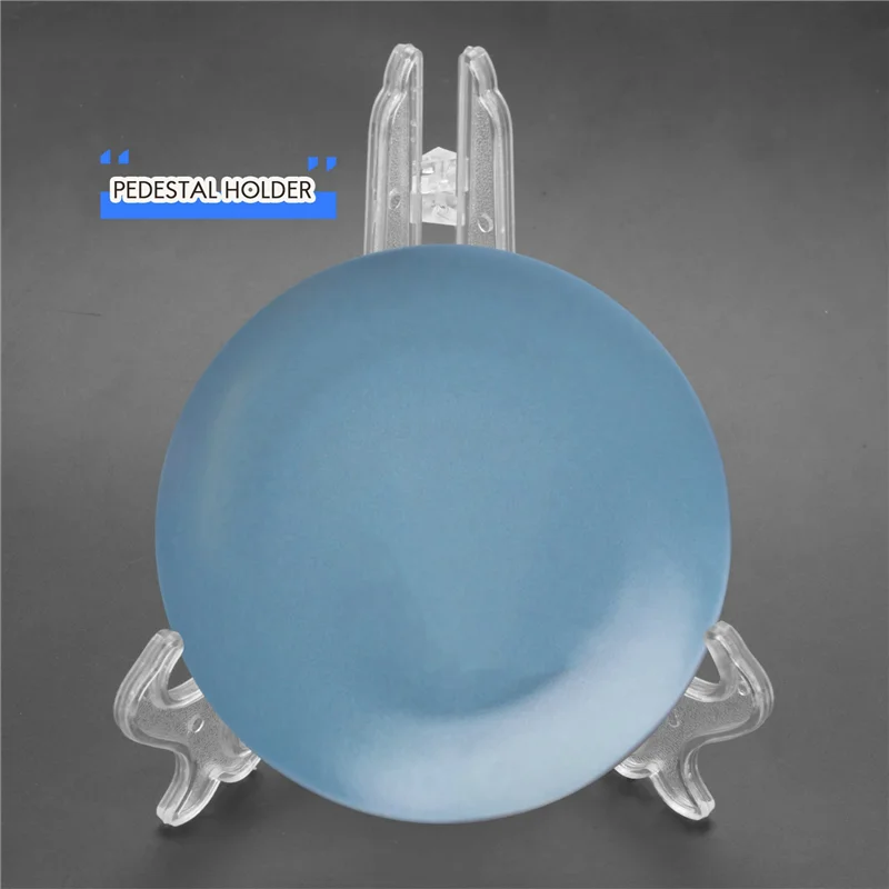 ABYN-20X Transparent 7 Inch Display Easel Stand Plate Bowl Picture Frame Photo Pedestal Holder