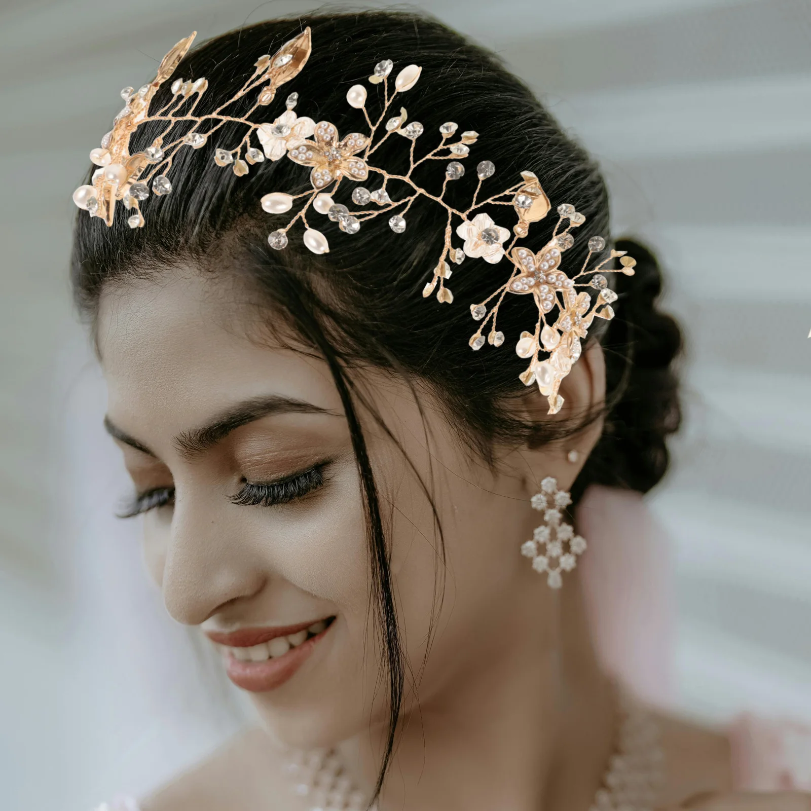 

Pearl Flower Accessories Elegant Wedding Headb Vintage Bridal Bridesmaid Headdress Hairstyling Bridal Headb