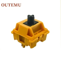 OUTEMU WOOD GINGER SEED Switch 42g 5 Pin HiFi Linear Keyboard Switches Fine lubrication Gamer Mechanical Keyboard Kit DIY Switch