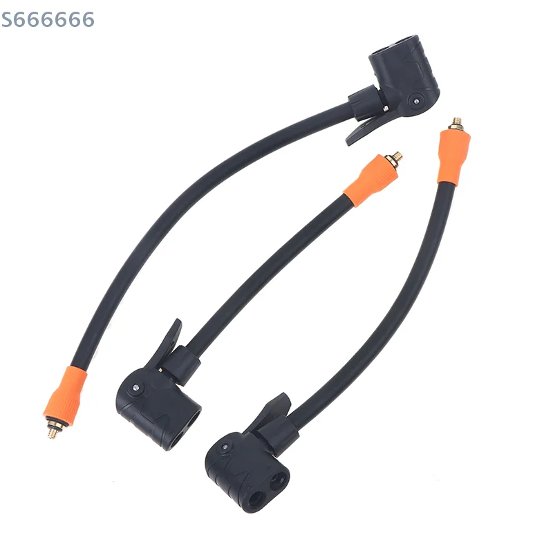 Compatible with M6 Thread Integrated Air Pumps M6 Thread Locking Air Chuck with Air Tube Standard Tire Valve Fine Thread