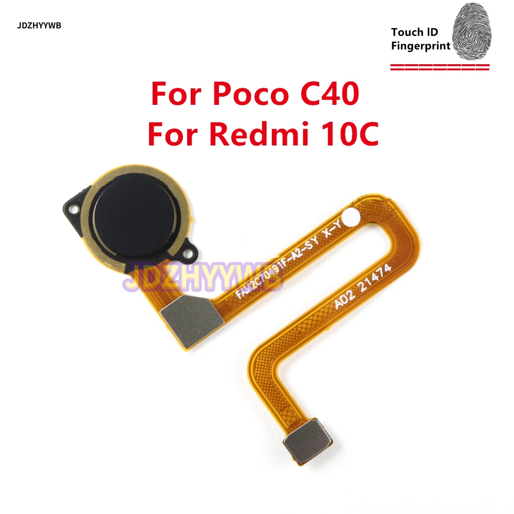 

Fingerprint Sensor Home Return Key Menu Button Flex Ribbon Cable For Xiaomi Redmi 10C For Poco C40