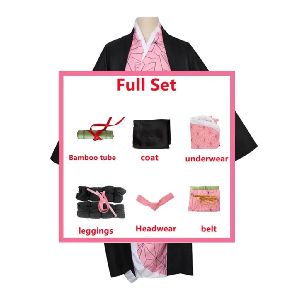 Adult  Kimetsu No Yaiba Woman Anime Kimono Kamado Nezuko Cosplay Costume