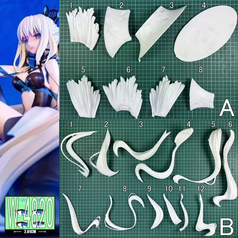 (In Stock) (W_4820) Morgan le Fay Fate Unpainted Unassembled GK Anime Figure Garage Kit  Diy White Resin Model Kit
