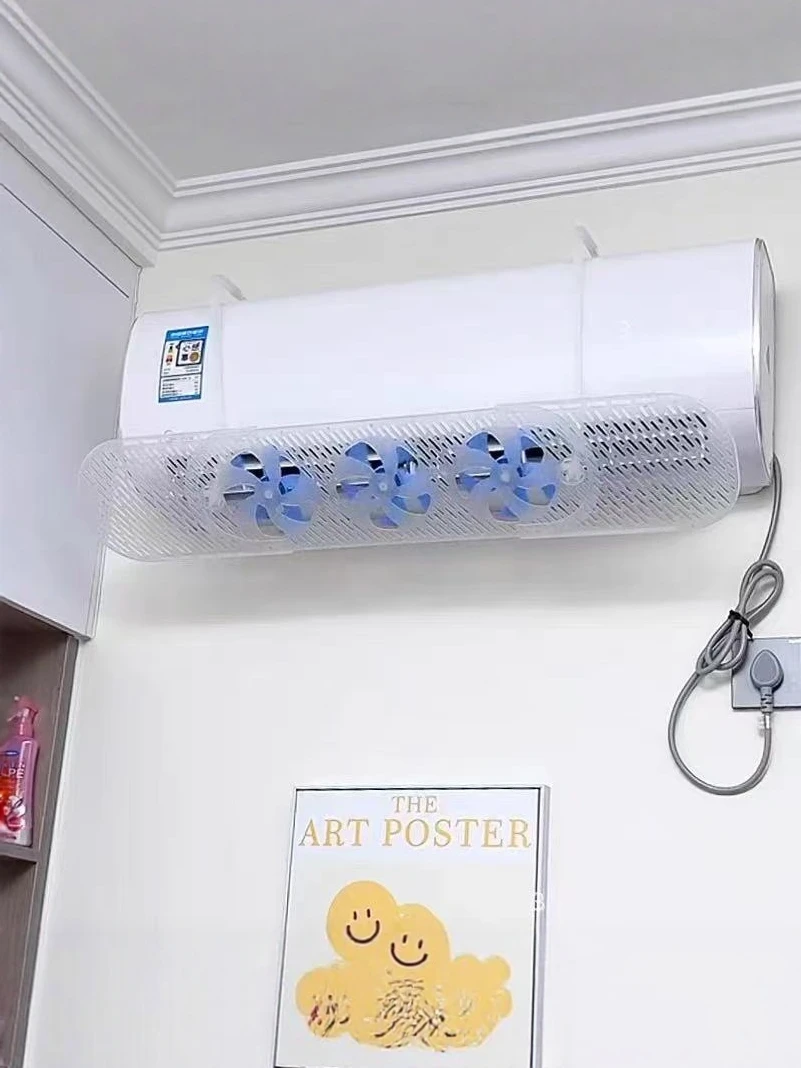 Adjustable Air Conditioner Wind Deflector Le Home Bedroom Wall Mounted Anti-Direct Blow Retractable No Drilling Required