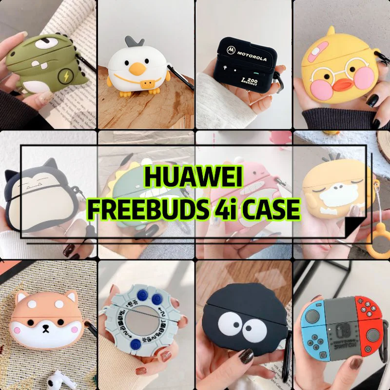 

Чехол для наушников Huawei Freebuds 4i 4 3D мультяшный защитный чехол силиконовый защитный чехол для наушников Freebuds 4 4i чехол для наушников