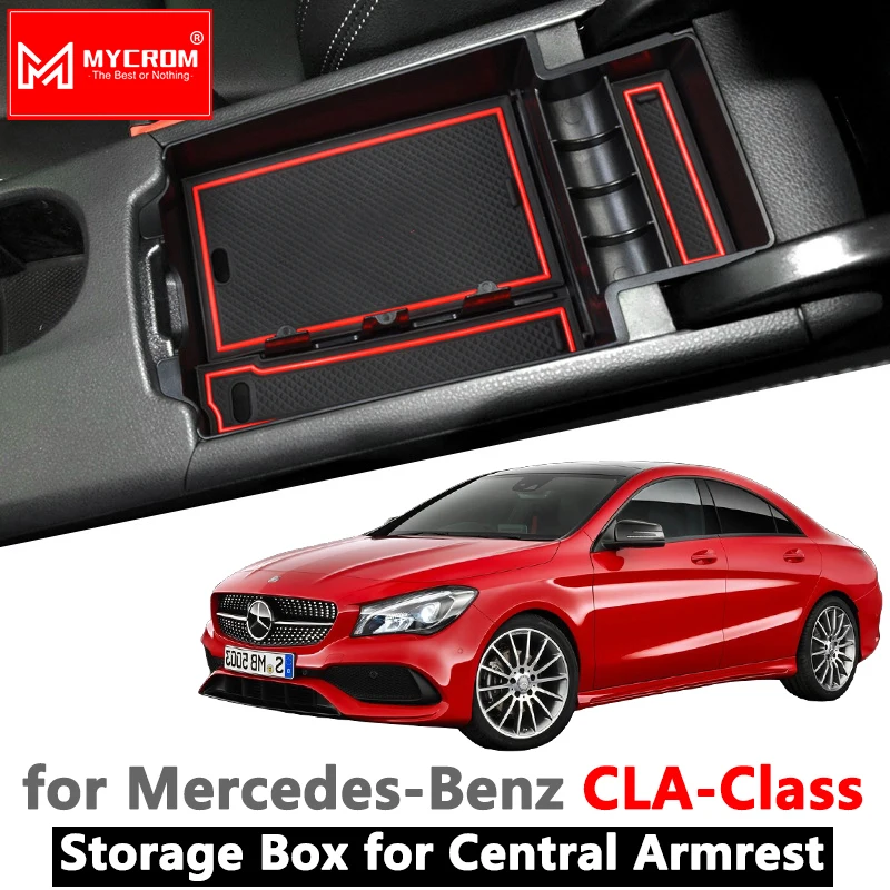 Armrest Box Storage Organizer Accessories for Mercedes Benz CLA C117 W117 2014 2015 2017 2018 2019 180 200 220 250 AMG 45 CLA250