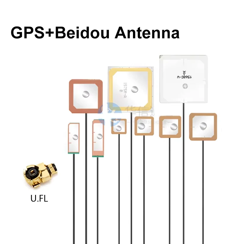 

2 шт./лот GPS-антенна Beidou Встроенная активная керамическая антенна 10 см кабель с высоким коэффициентом усиления 28 дБи U.FL для позиционирования антенны БПЛА