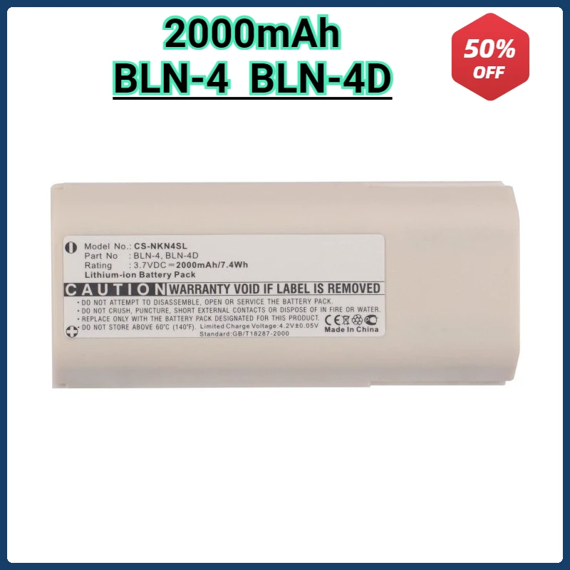 

2000mAh Battery BLN-4 BLN-4D for Nokia/EADS THR850 THR880 THR880i THR880i Light for EADS HR7863AA HT8668AA Interphone Battery