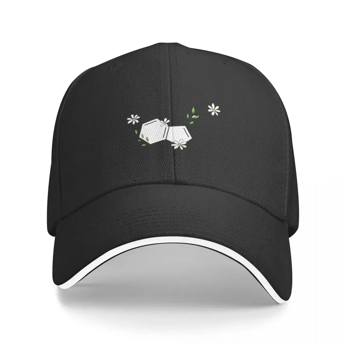 

Floral Serotonin Molecule Baseball Cap custom Hat Sun Cap Women's Golf Wear Men's