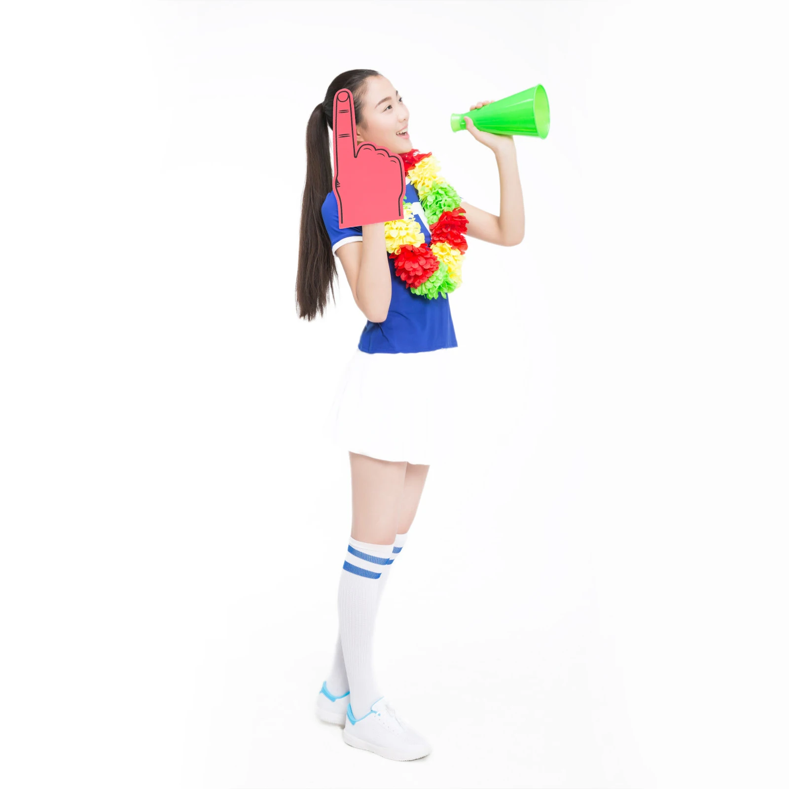 

5pcs Foam Finger Palm Hand Sports Cheering Props Lightweight Durable Eva Fan Party Favors Comfortable Portable Team Spirit