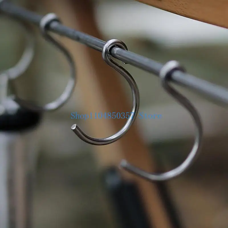 652F Stainless Steels Outdoor Table Extender with S Hook Outdoor Table Extender Shelf Management Rack Camping Table Accessory