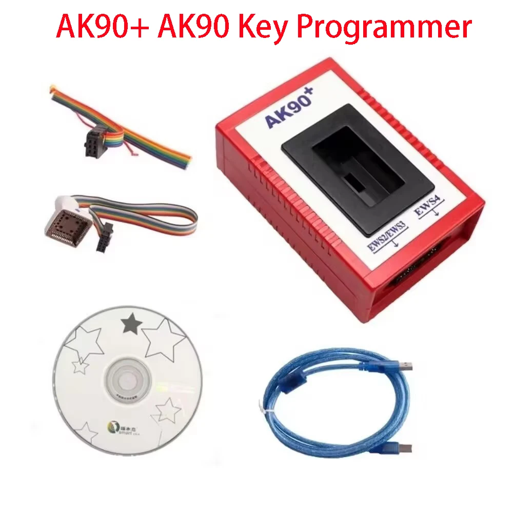 AK90+ V3.19  For BMW Key Programmer EWS2/3/4 Key Code Reader AK90 R270+ From 1995-2009 Year Identifying Keys Car Diagnostic Tool