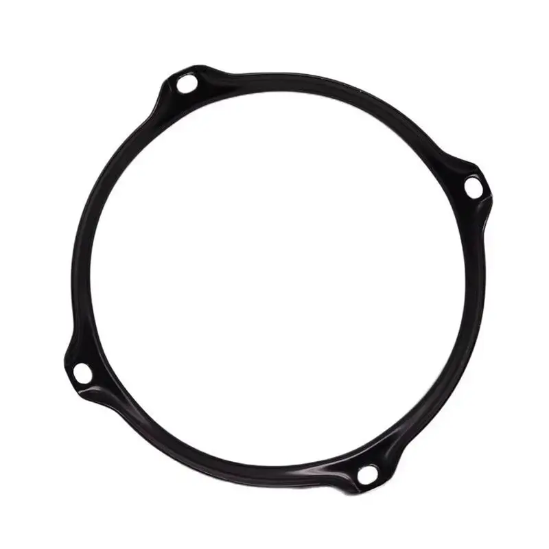 HOTB72A 2X Drum Rim Alloy 6Inch 4 Hole Drum Rim Snare Hoop Drum Hoop For 6Inch Snare Drum Percussion Instrument Parts Black