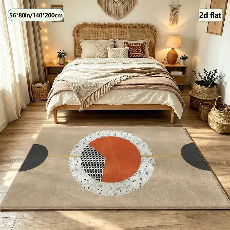 Terrazzo Oval Abstract Carpet Floor Decoration Boho Style Medieval Home Decor Living Room Bedroom Floor Carpet