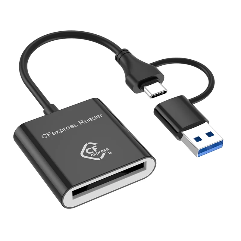

B37B-10Gbps Cfexpress Type B Card Reader Writer USB3.2 Gen2 USB-C Cfe Card Reader For Android Win XP/Vista/7/8/8.1/10/11 OS