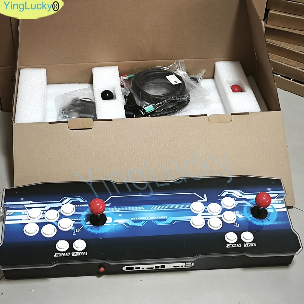 Pandora-consola arcade 3D 40S, 10000 en 1, consola de juegos recreativos Retro, gabinete Bartop, Joysticks de 8 vías, botones pulsadores