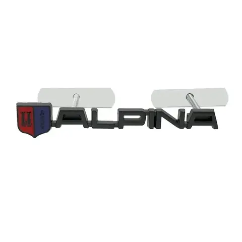 3D Metal Chrome Black Logo ALPINA Rear Trunk Fender Emblem Sticker Car Front Grill Badge Decaks Auto Styling Accessories 8 best sales toyota logo black - №5