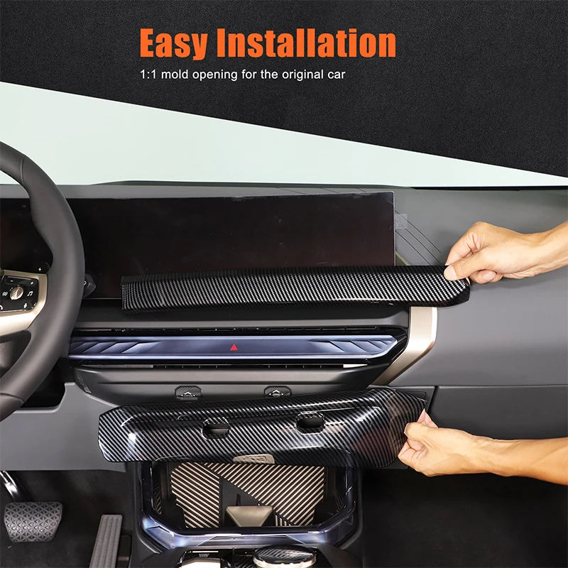 

metyoucar For BMW X3 G45 2025-2026 ABS Carbon Fiber Car Central Vent Cover Decoration Interior Car Accessories