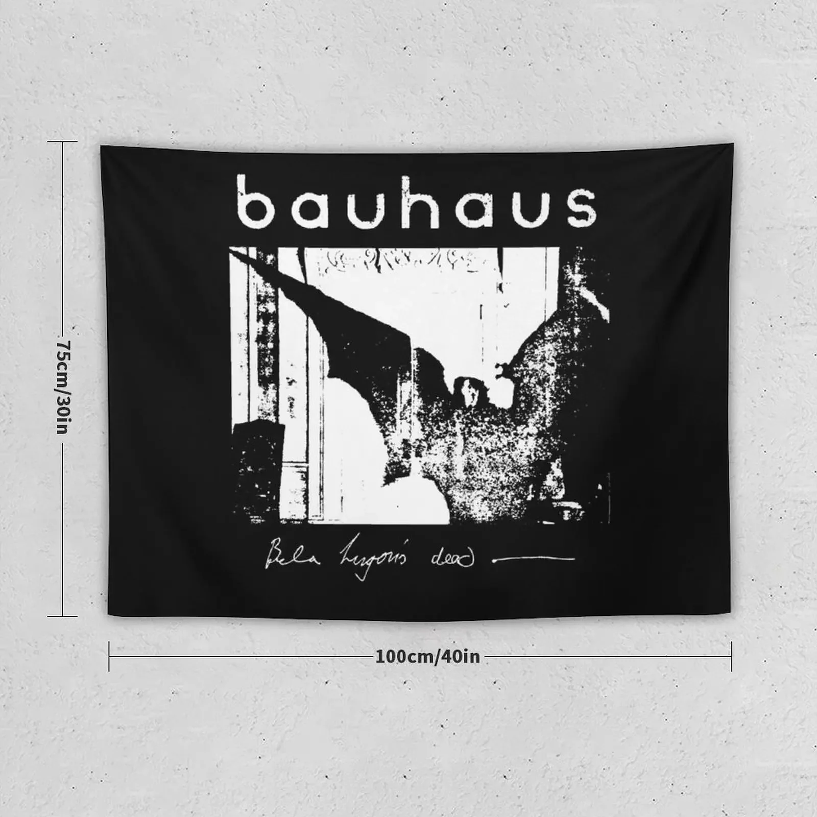 Bauhaus - Bat Wings - Bela Lugosi's Dead Tapestry Wall Mural Aesthetic Room Decor Korean Wall Decorations Tapestry