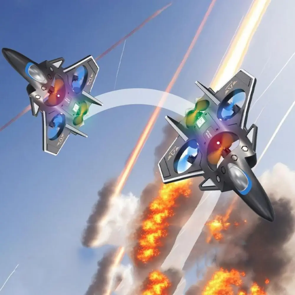 

EPP Foam Remote Control Foam Fighter Gravity Sensing Rechargeable Glider Flying Helicopter 2.4G Stunt with Light