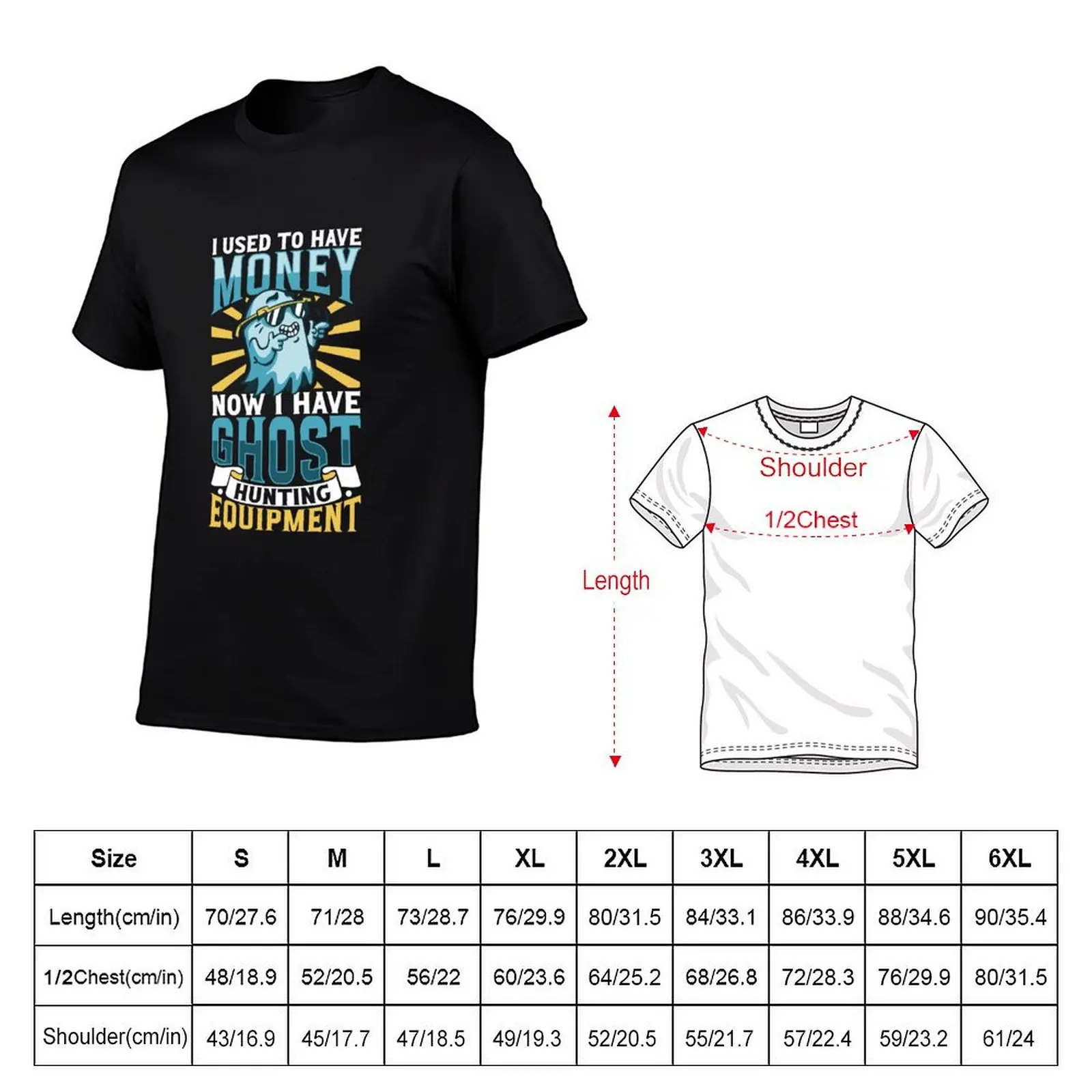 Ghost hunting equipment - Paranormal Researcher T-Shirt blue archive plus size clothes vintage clothes men tshirt image 5