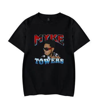 Myke Towers LALA 티셔츠, LA VIDA ES UNA 투어 Merch, 남성 패션, 캐주얼 반팔 티, 스트리트웨어