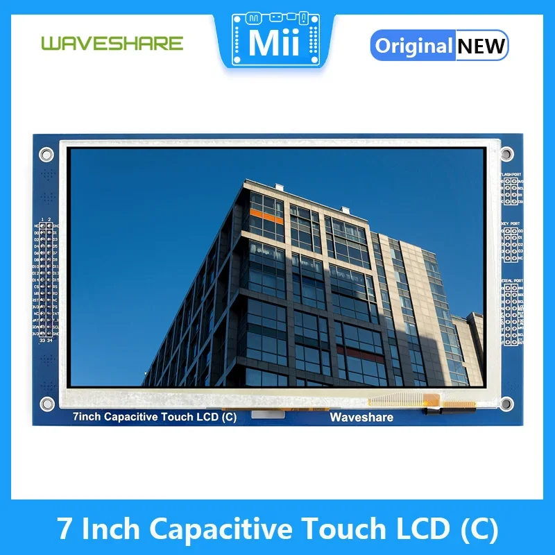 Waveshare 7 Inch Multicolor Graphic LCD (C) With Capacitive Touch Screen  800*480 GT911 TOUCH CONTROLLER TFT Display, RA8875