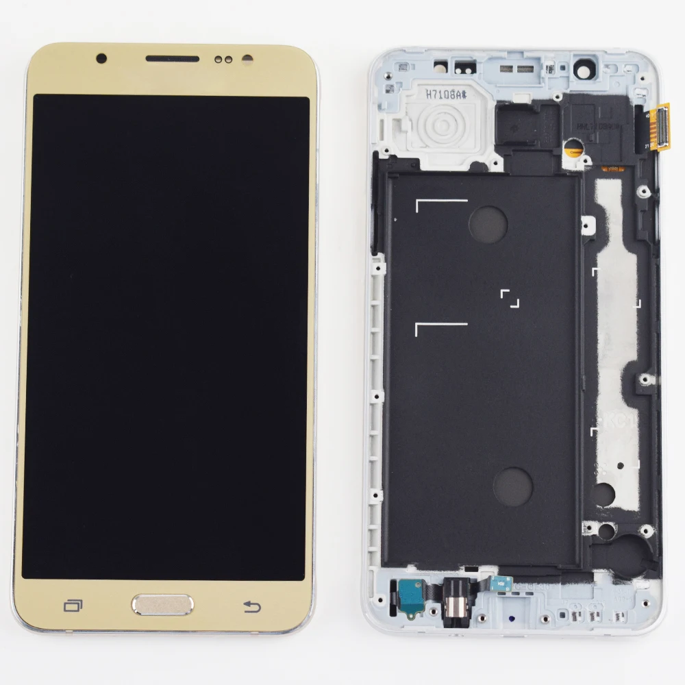 For Samsung Galaxy J7 2016 J710 J710F J710M J710H J710A J710FN LCD Display Panel Digitizer with Touch Screen Assembly Frame