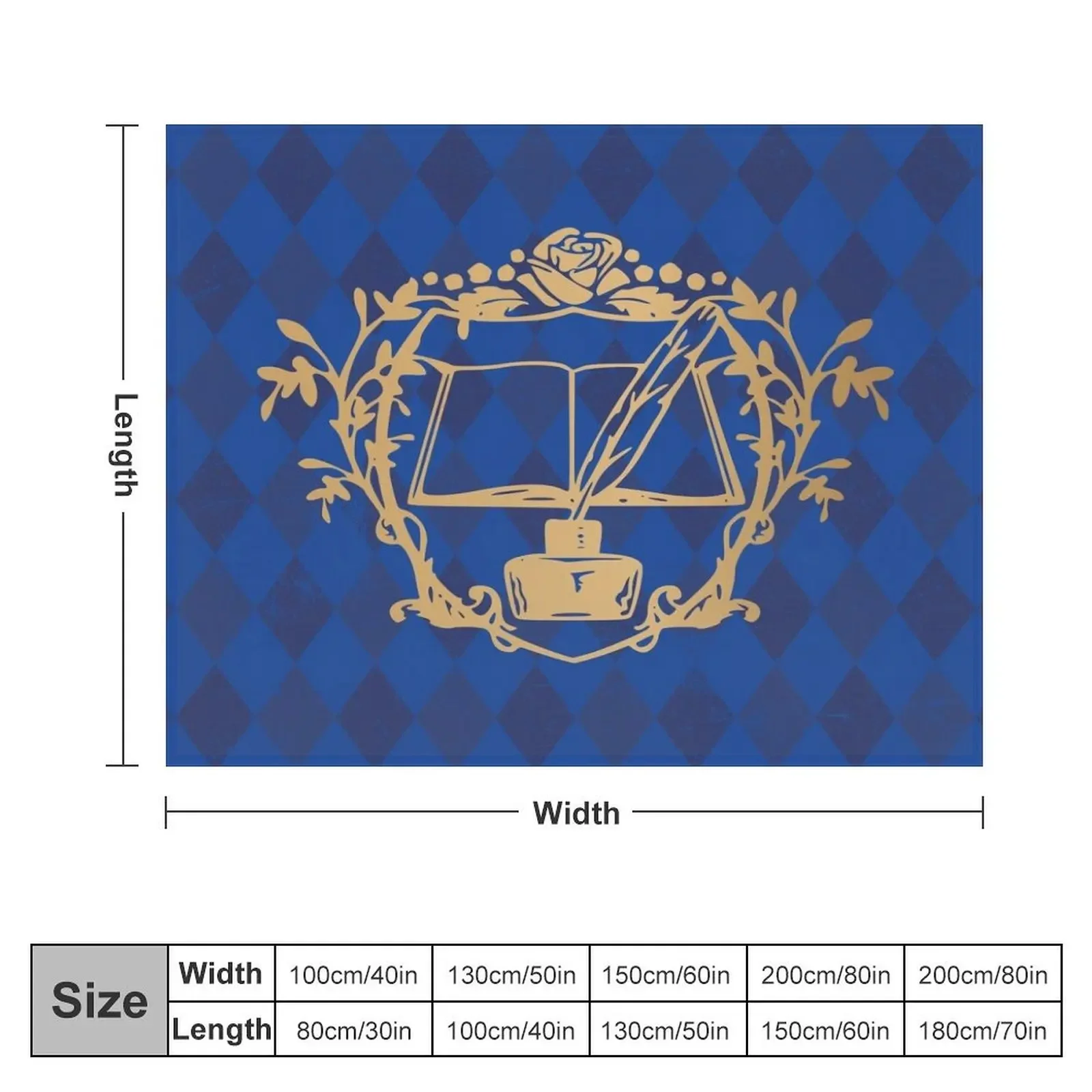 Myne's Crest Ascendance of a Bookworm Throw Blanket Sofa Quilt Moving Camping Blankets