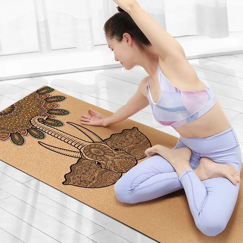 

Cork Fordable Yoga Mats for yoga Beginners Gym Exercise NBR Yoga Pilates Pads for Gym Fitness Yoga Studio, Baby crawling mat