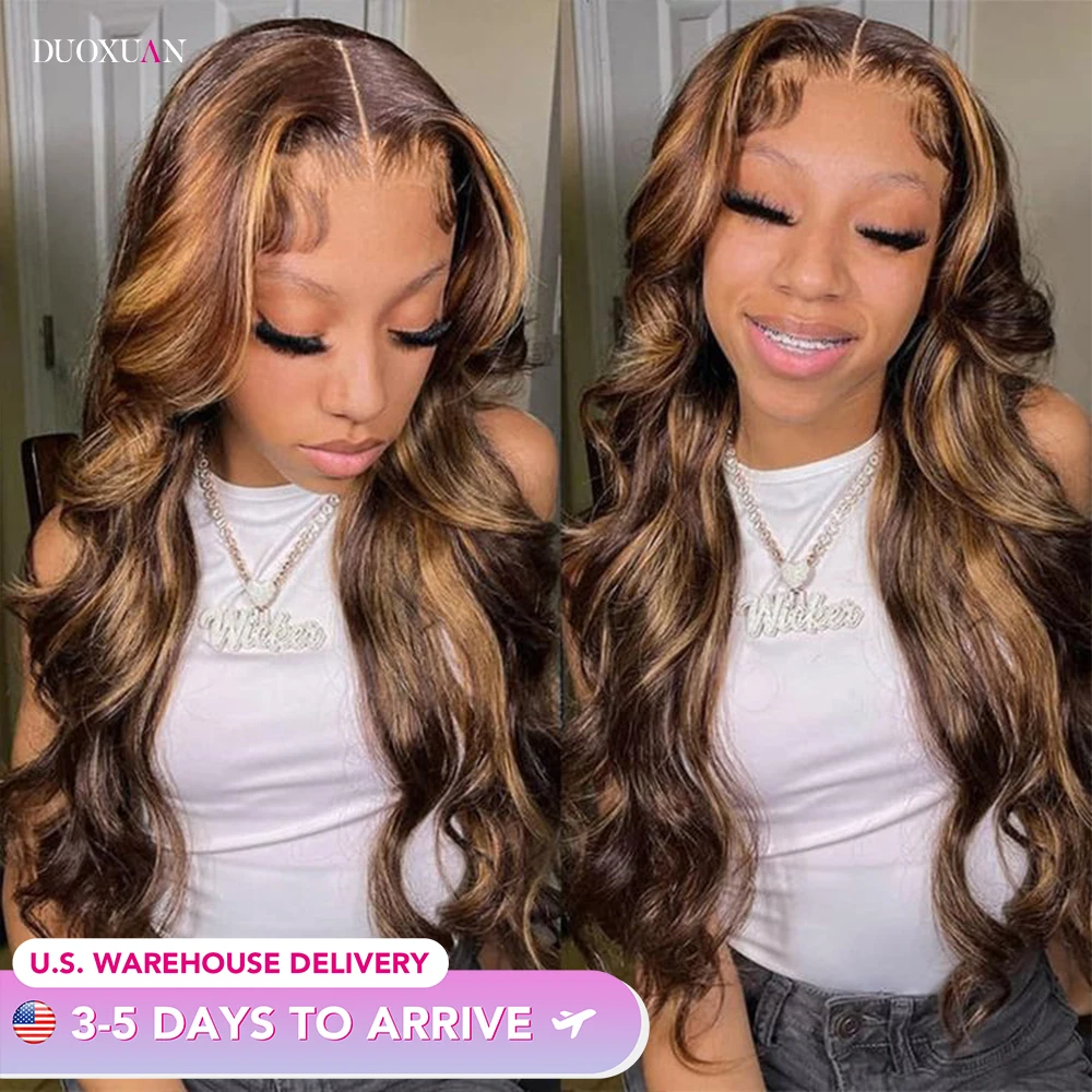 

30 Inch Body Wave Lace Front Wig Human Hair Pre Plucked 13x6 Lace Front Wigs Human Hair 180% Density Body Wave Frontal Wigs 99J