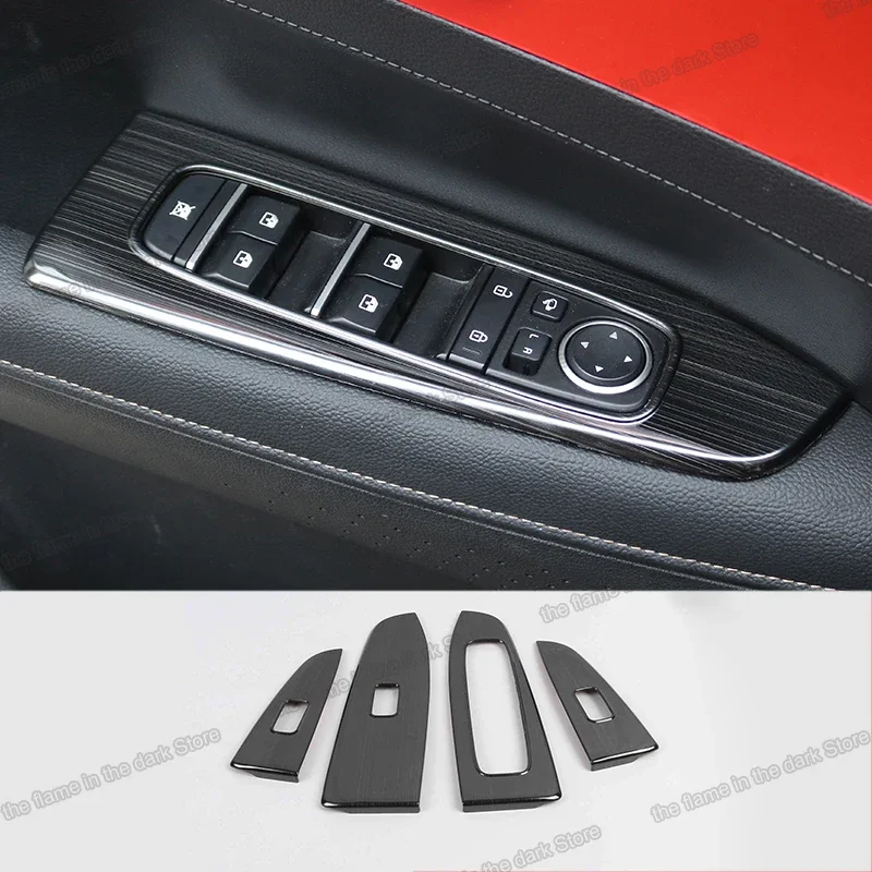 Stainless Steel Car Window Lifter Control Panel Trims for Kia K3 Cerato Forte 2019 2020 2021 Accessories Auto 2022 2023 switch