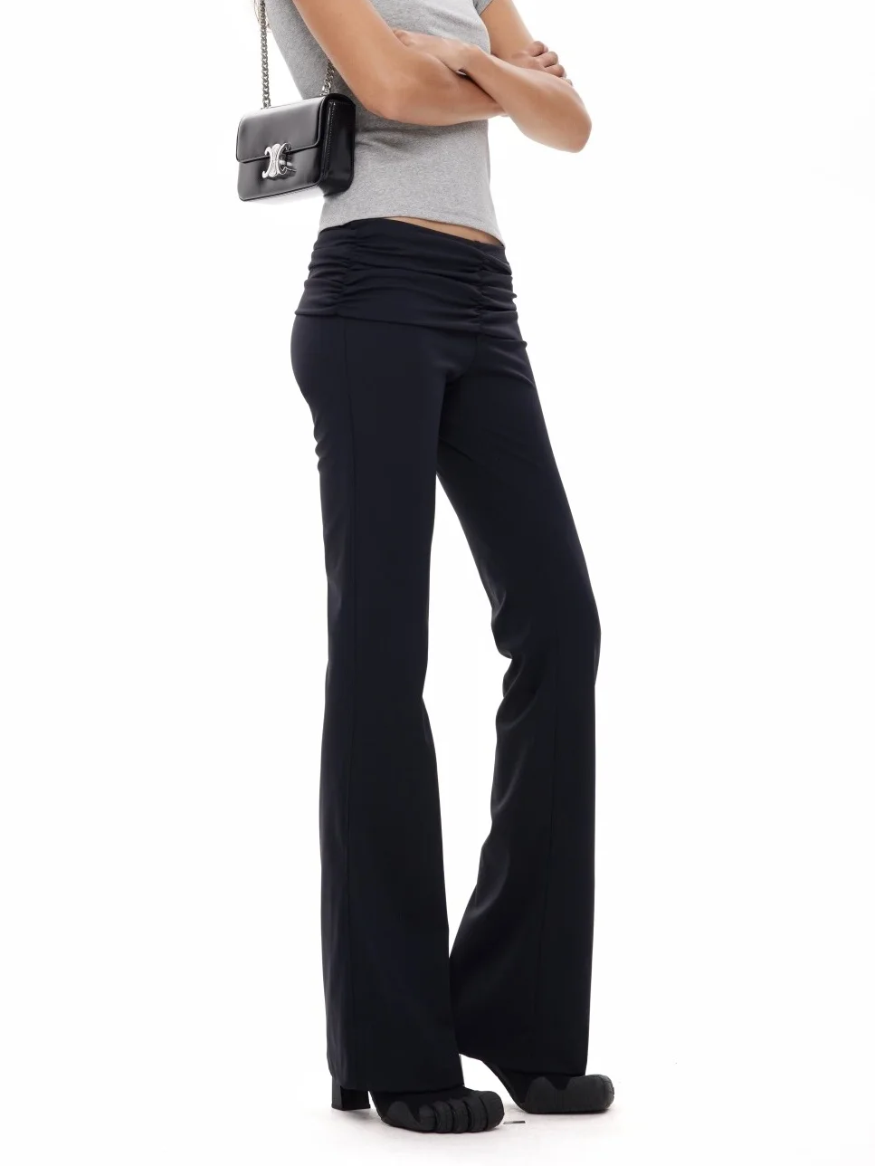 

High Waist Yoga Pants Women's Casual Tight Leggings Bell Bottoms Elastic Comfortable Long Pants Commute Style Fashionable