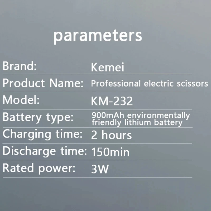 Kemei KM-232 Elektrischer Haarschneider mit LED-Display, Haarschneidemaschine für Männer, Haarschneider, professioneller Haarschneider – Detail 5