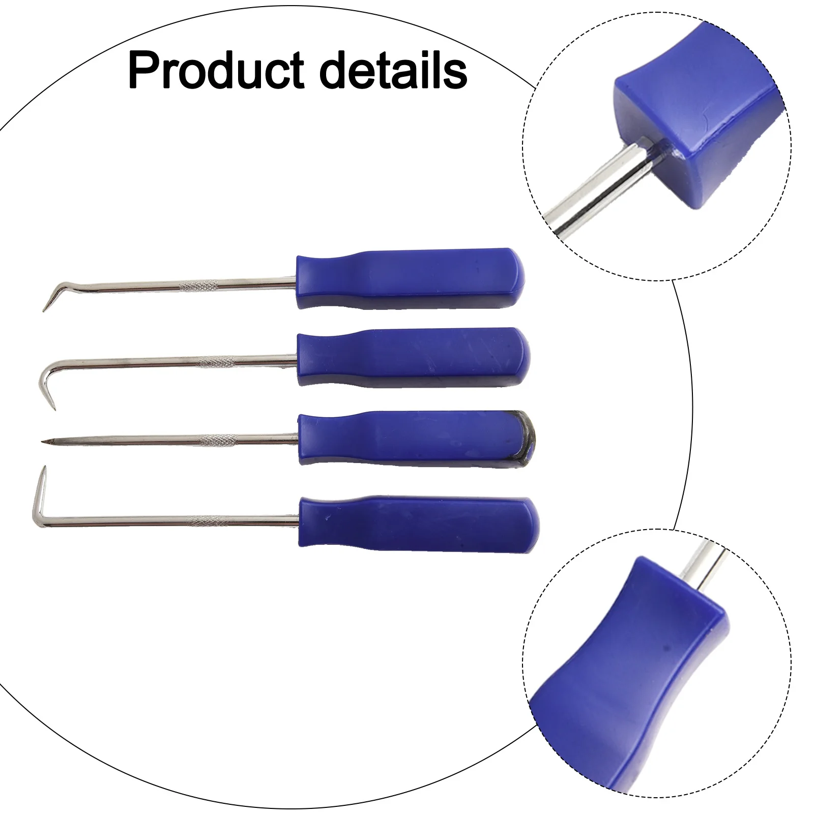 Tool Pick & Hook 4pcs Craft For O Ring Kit Parts Puller Reliable Set Steel & Plastic Useful For Oil Seal Hand Tool