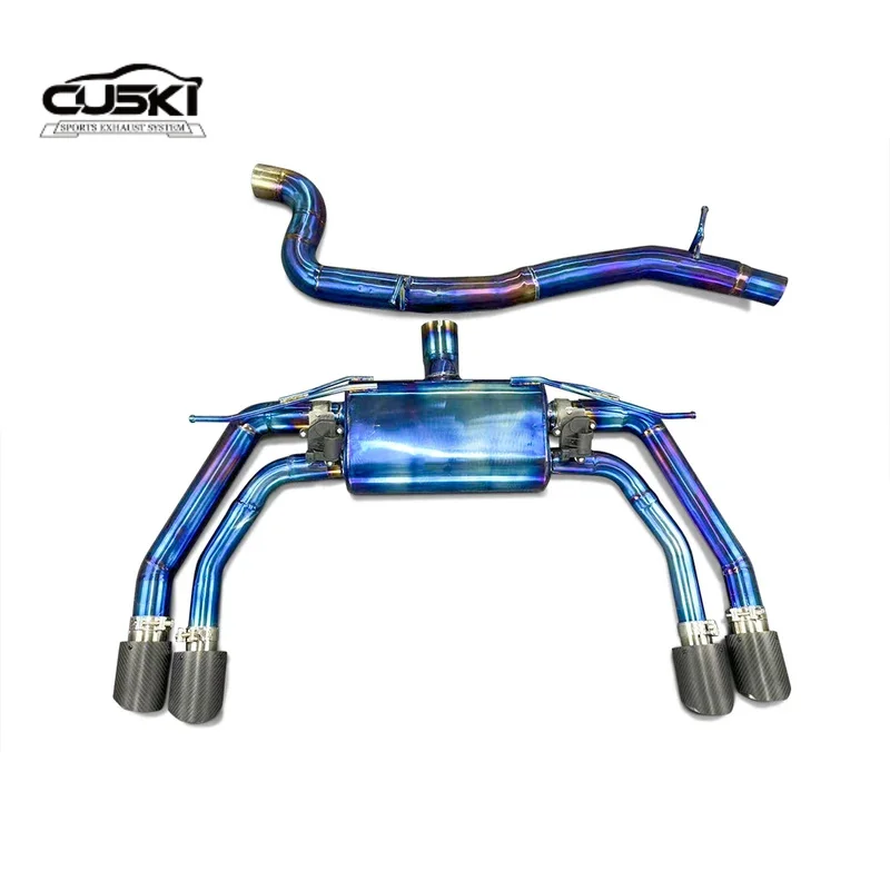 High Flow custom tuning cat back exhaust for Audi S3 2.0T 2015-2023 titanium alloy car Exhaust Modification Exhaust system