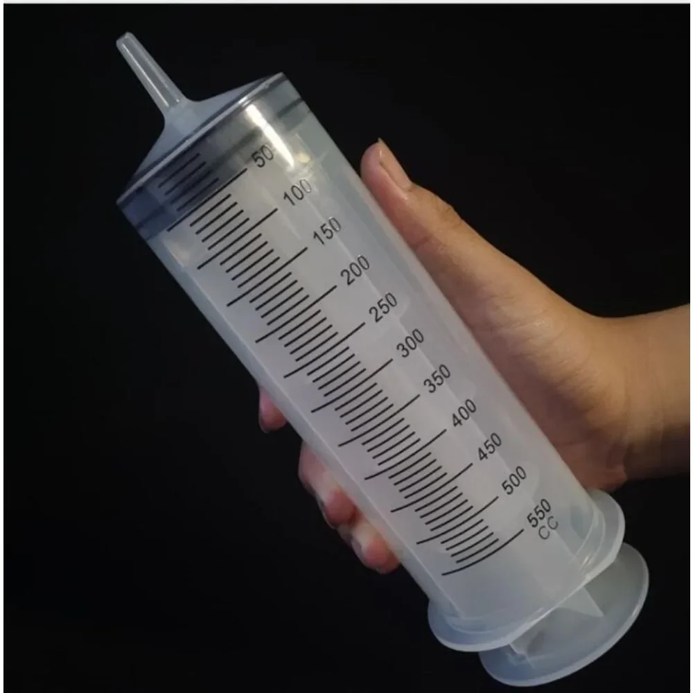 Large Capacity Syringe Reusable Pump Measuring Tube Pet Feeding Ink Big Pet Feeder New Hydroponics Nutrient 500/350/250/100/60ML