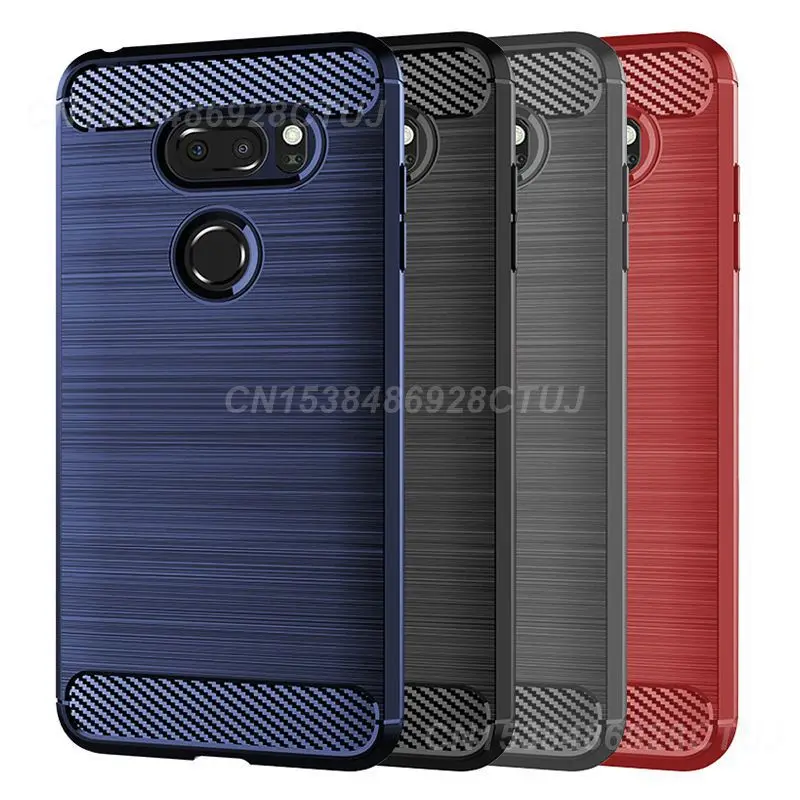 1/2PCS Carbon Fiber Cover Protective Fashionable Slim Tpu Carbon Fiber Cover For lg K51 Case Tpu Tpu Cover Ultimate Protection