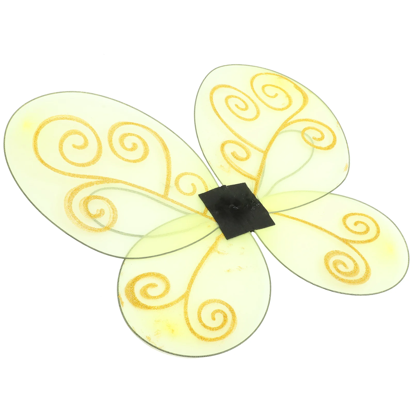 Accesorios de disfraz de alas de abeja amarillas, suministros de fiesta de mariposas para Cosplay, mariposa para mujer, decoración de poliéster para niños pequeños