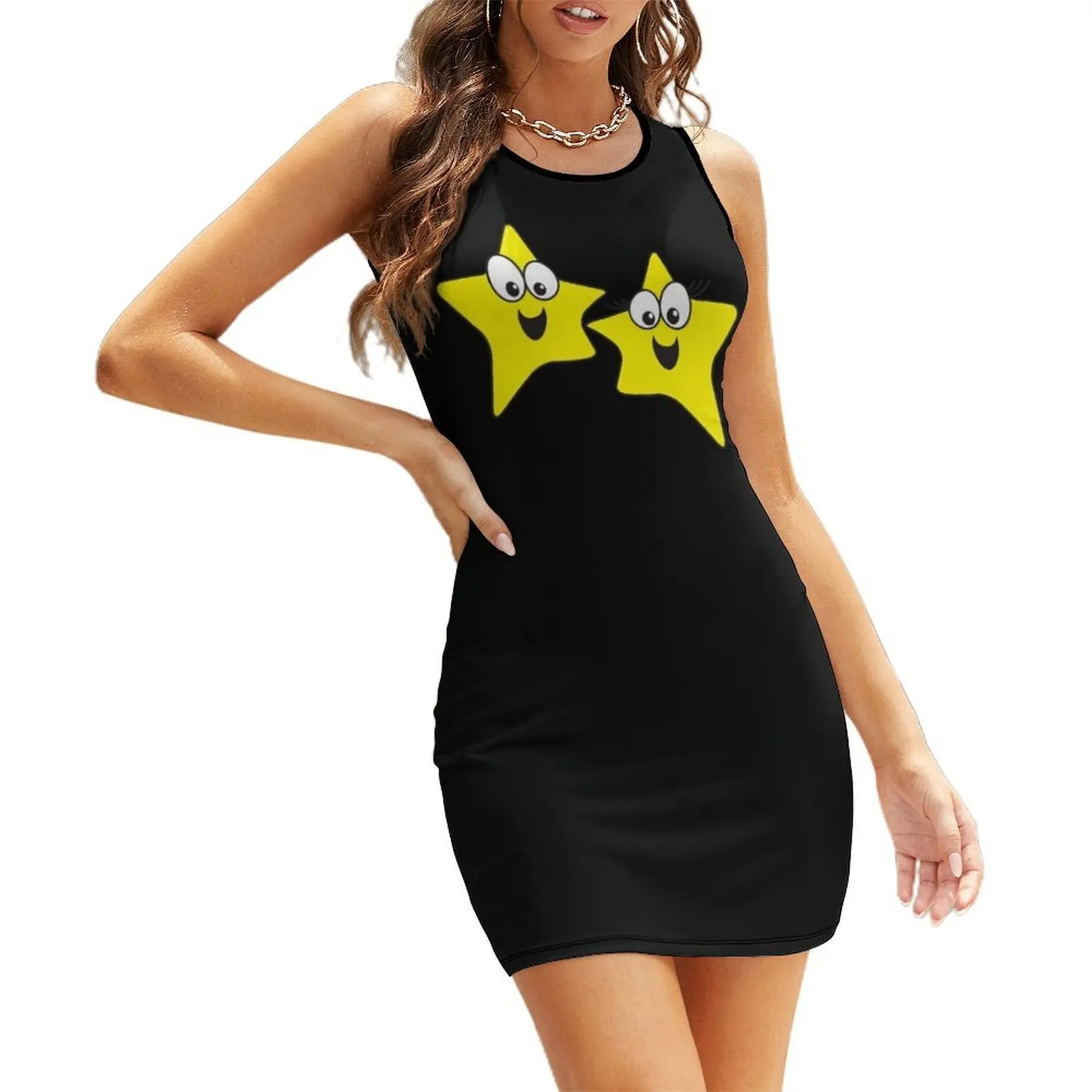 

Gemini Stars Only Sleeveless Sundress dress party evening elegant luxury celebrity woman dress birthday dresses for women