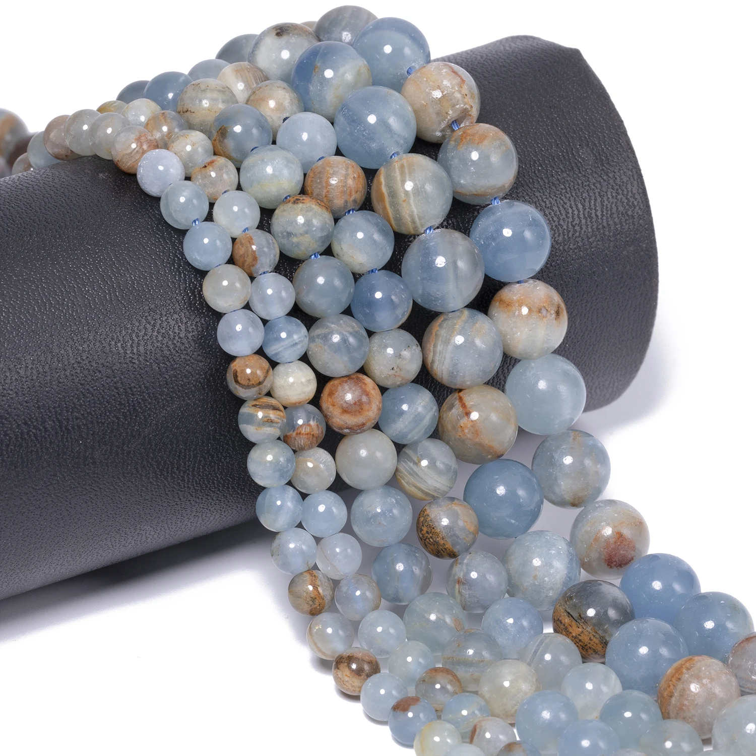 

6/8/10mm Natural High Quality Calcite Round Loose Beads for Handmade DIY Materials Bracelet Elegant Women's Fashion Accessories