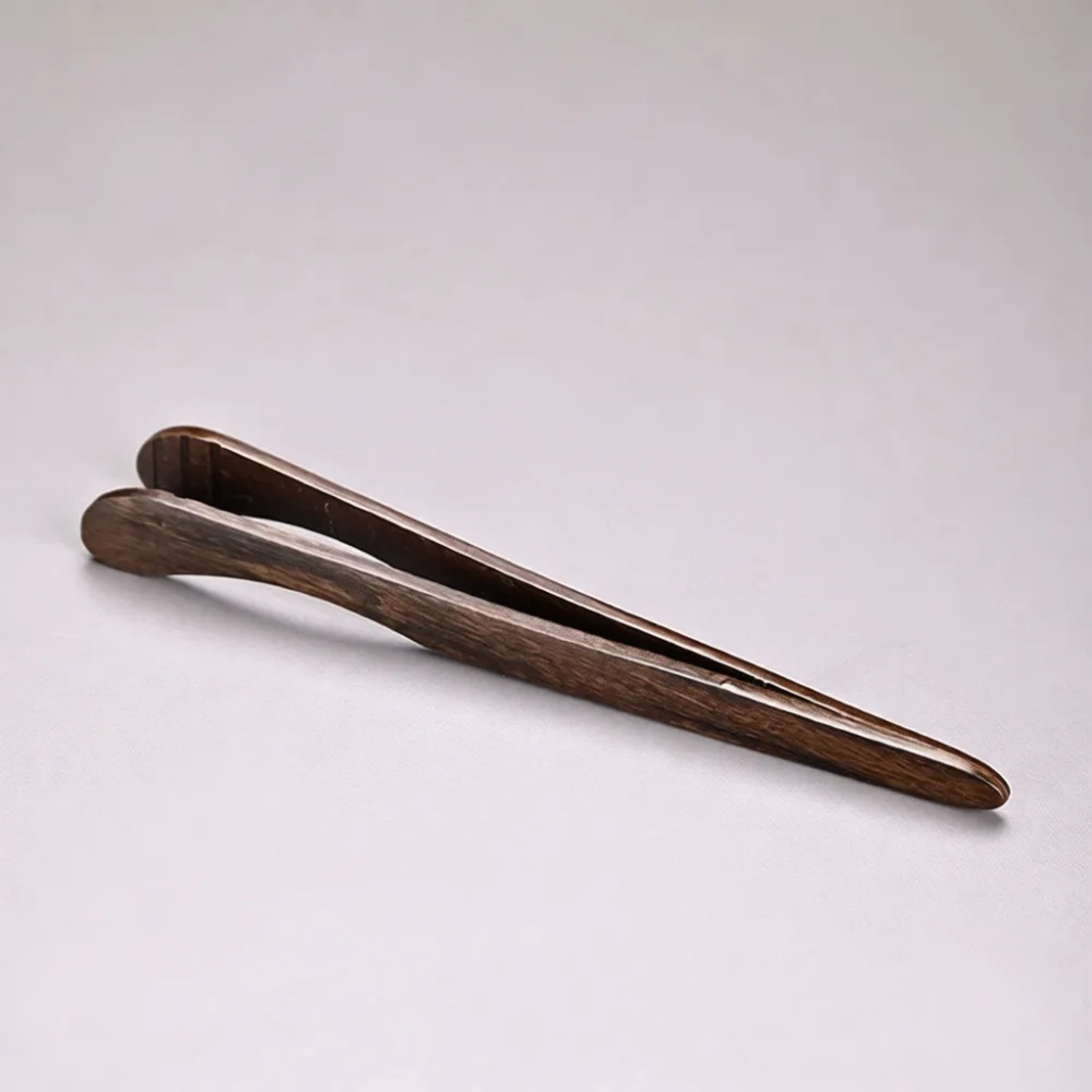 Handmade Rosewood Tea Clip Traditional Teaware Tool Heat Insulated Tongs For Precise Leaf Handling Stylish Set