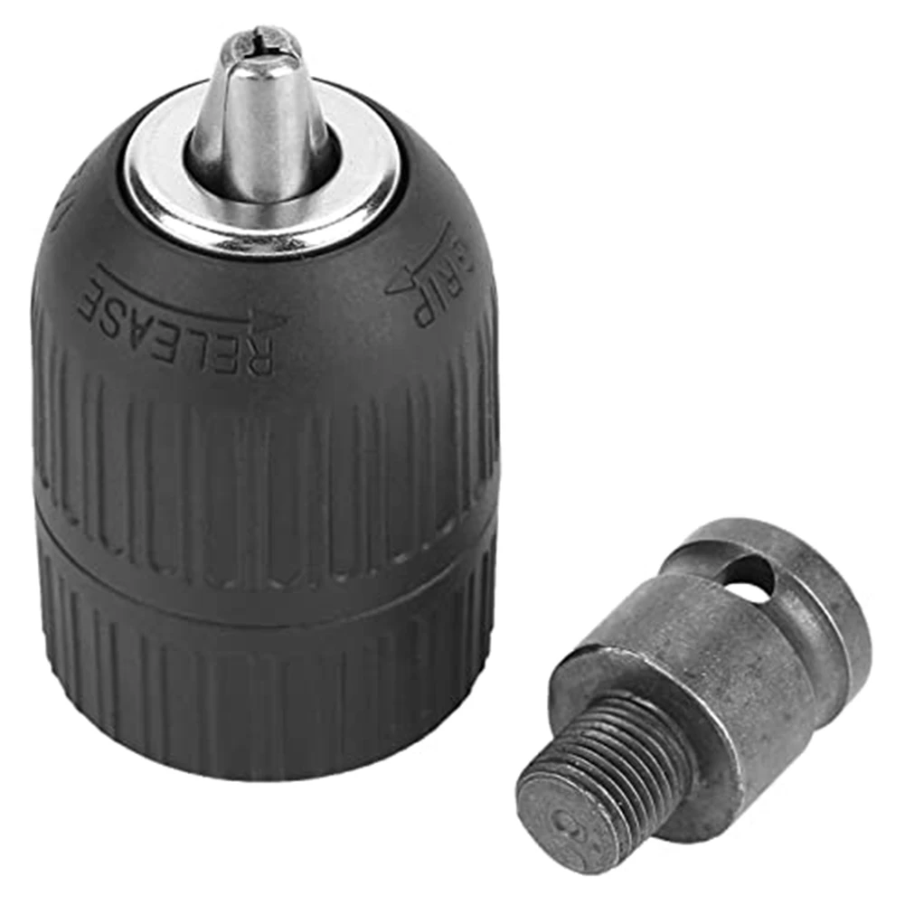 

ABYP Drill Chuck - 2-13Mm Keyless Drill Chuck 1/2Inch-20UNF With 1/2Inch Chuck Adaptor For Impact Wrench Conversion