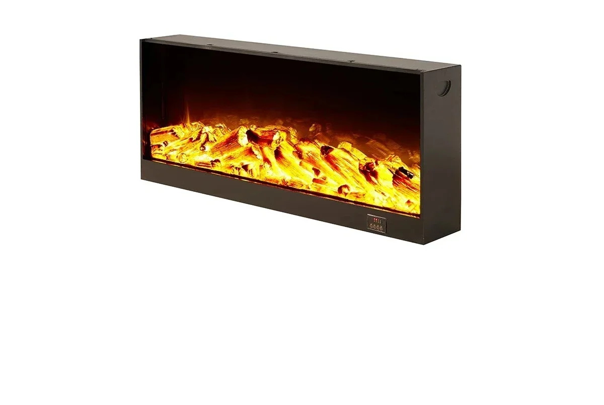 

'Electric Fireplace 3D Simulation Fire Electric Fireplace Heater Wall Hanging Insert Burner Artificial LED Flame Decoration