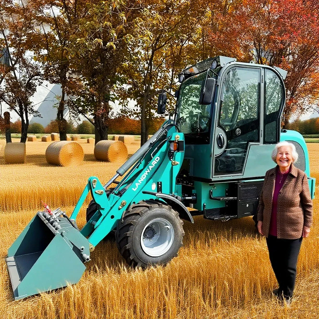 

Multi-Purpose European Style Loader Wholesale 30 HP Agricultural Diesel Loader 4 WD Kubota Engine All Terrain Loader Customized